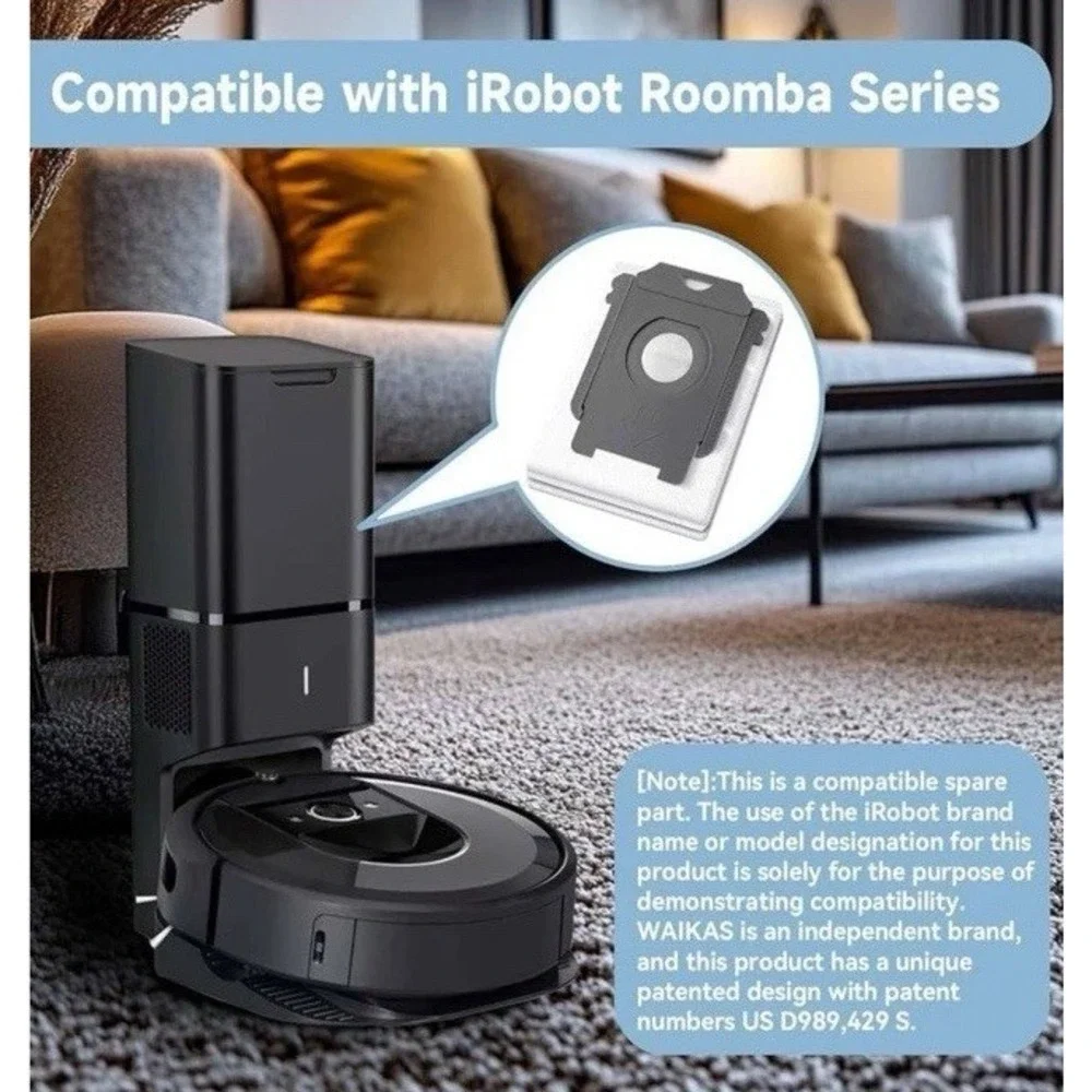 18 Pack Vacuum Bags Compatible with iRobot Roomba i7 i7+ i7Plus i3 i3+‎ i4 i4+